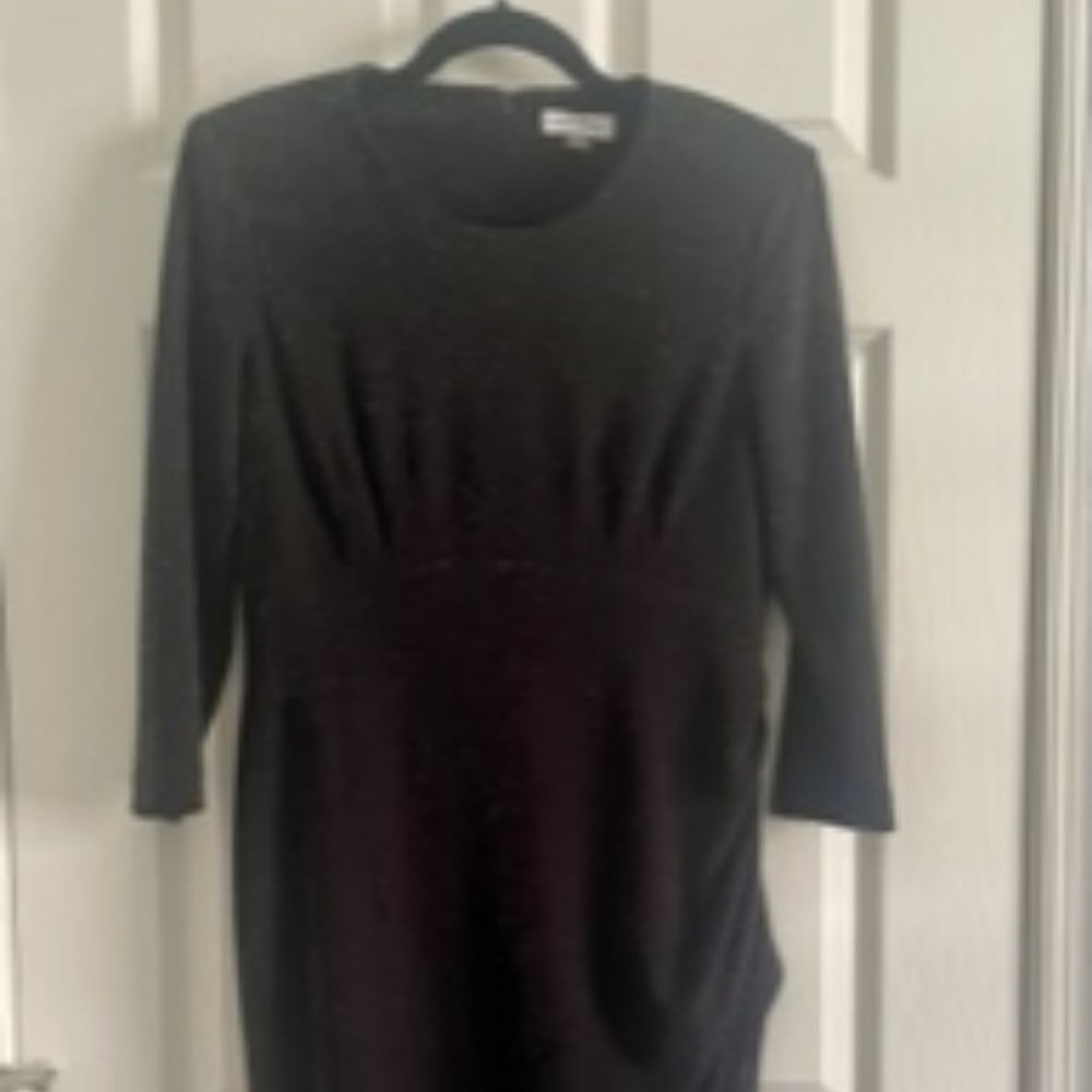 Calvin Klein Black Shimmering Dress Sz 8